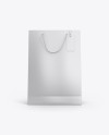 Matte Paper Bag w/ Label Mockup - Front View