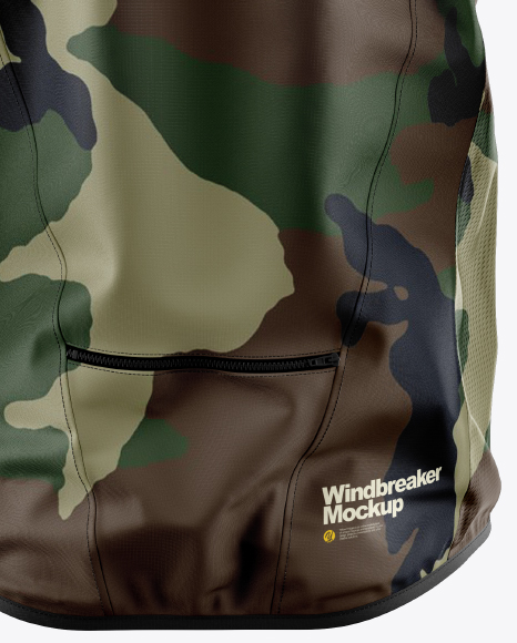 Windbreaker Mockup - Back View