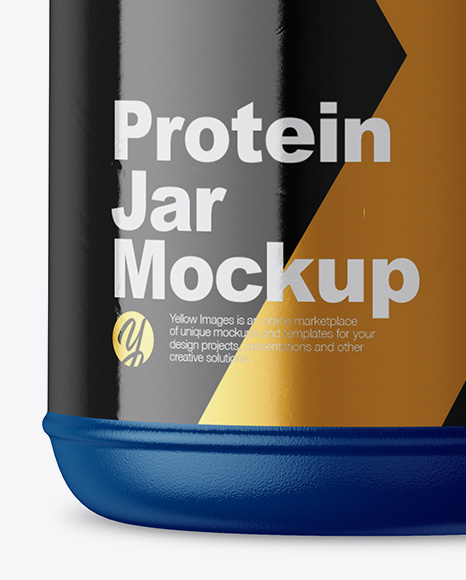 2lb Protein Jar Mockup