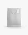 Kraft Paper Bag w/ Label Mockup - Front View