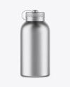 Metallic Sport Bottle Mockup