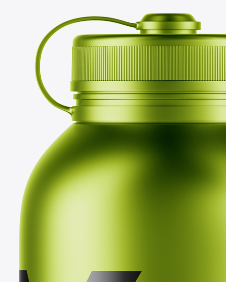 Metallic Sport Bottle Mockup