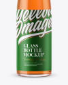 Clear Glass Whisky Bottle Mockup