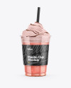 Raspberry, Strawberry & Apple Smoothie Cup Mockup