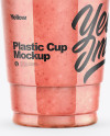 Raspberry, Strawberry &amp; Apple Smoothie Cup Mockup