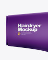 Matte Hairdryer Mockup