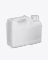 8L Plastic Jerry Can Mockup - Half Side View