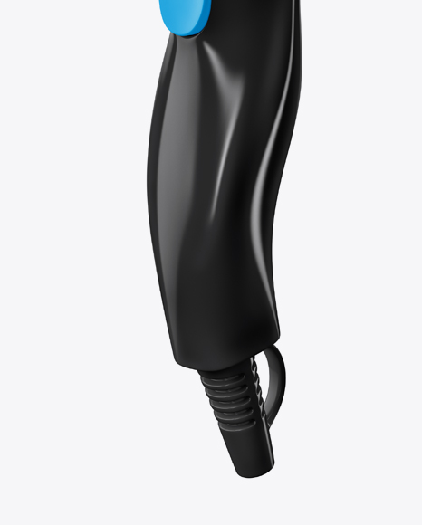 Glossy Hairdryer Mockup - Half Side View