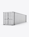 40F Shipping Container Mockup - Halfside View