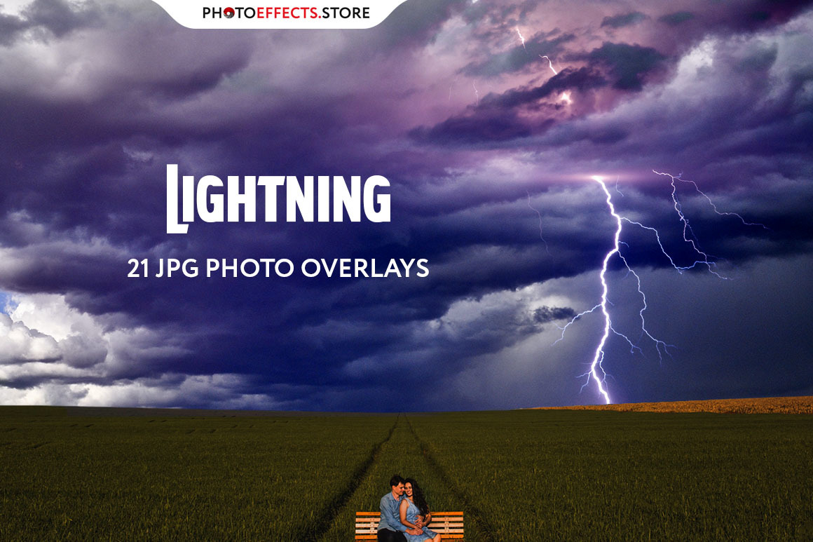 21 Lightning Photo Overlays