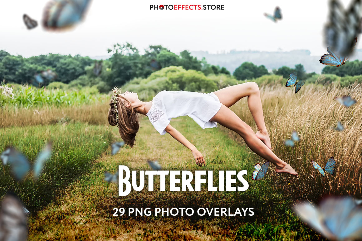 29 Butterflies Photo Overlays