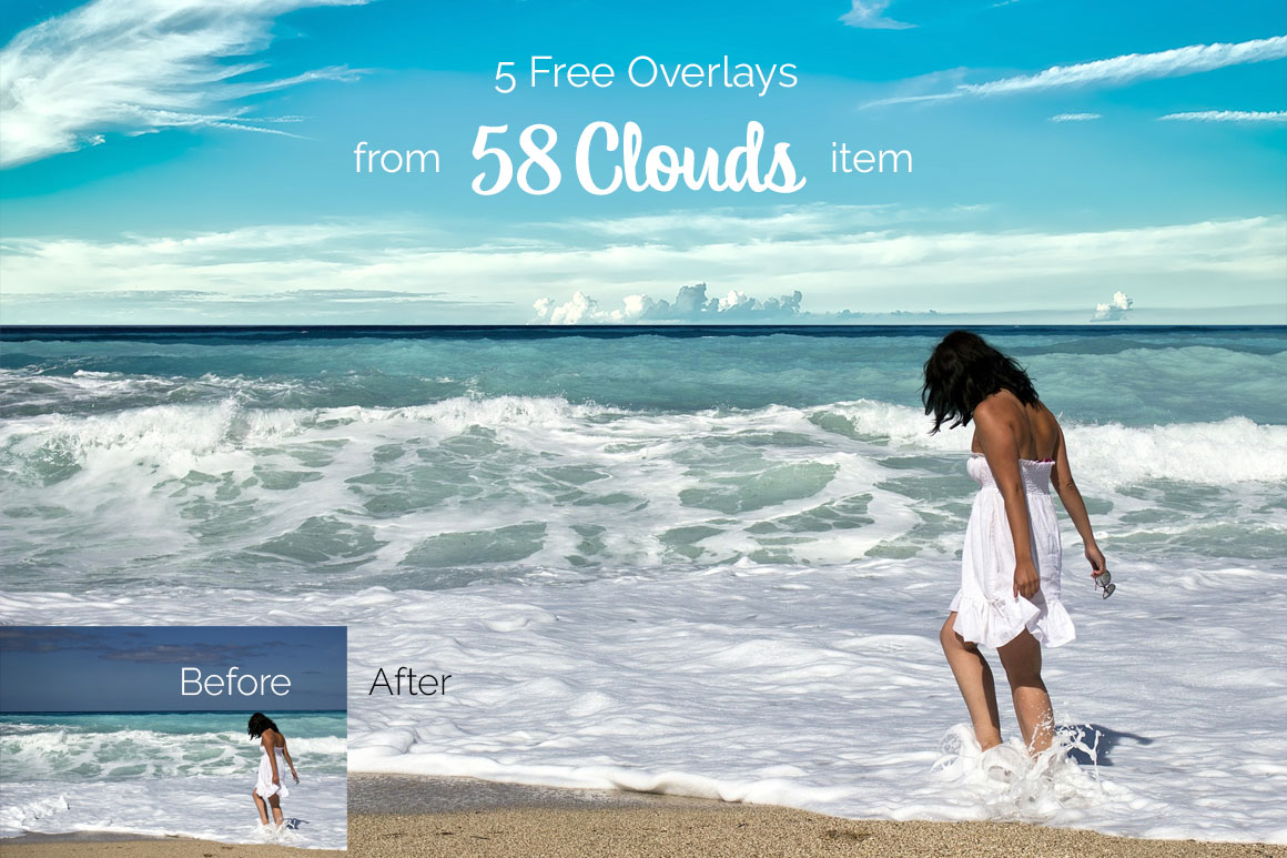 64 Pastel Sky Photo Overlays