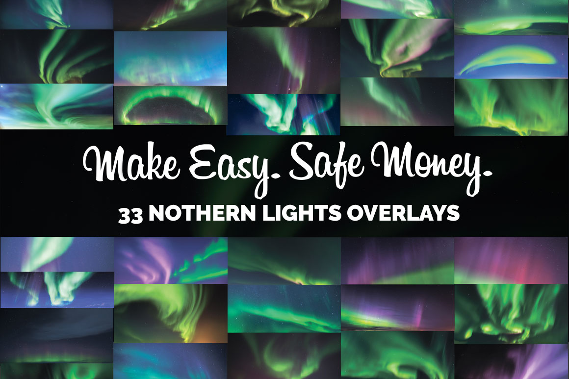 33 Aurora Borealis Photo Overlays