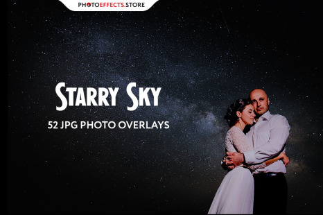 52 Starry Sky Photo Overlays - Stars