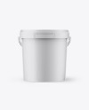 Matte Paint Bucket Mockup - Front View