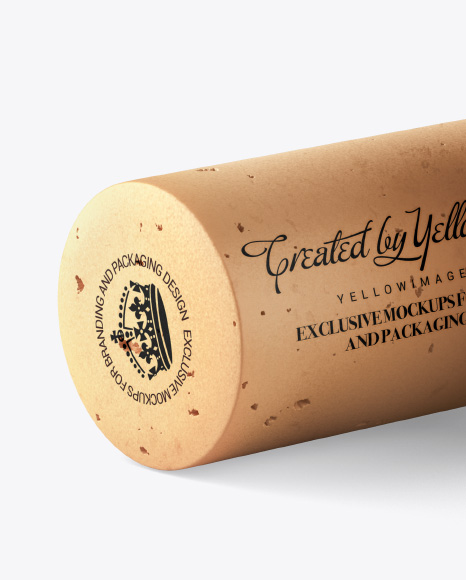 Two Wine Bottle Corks Mockup