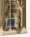 Metallic Coffee Bag With Clip Mockup - Half Side View