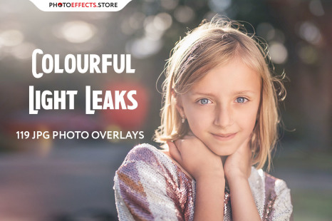 119 Colorful Light Leaks Photo Overlays - Digital downloads