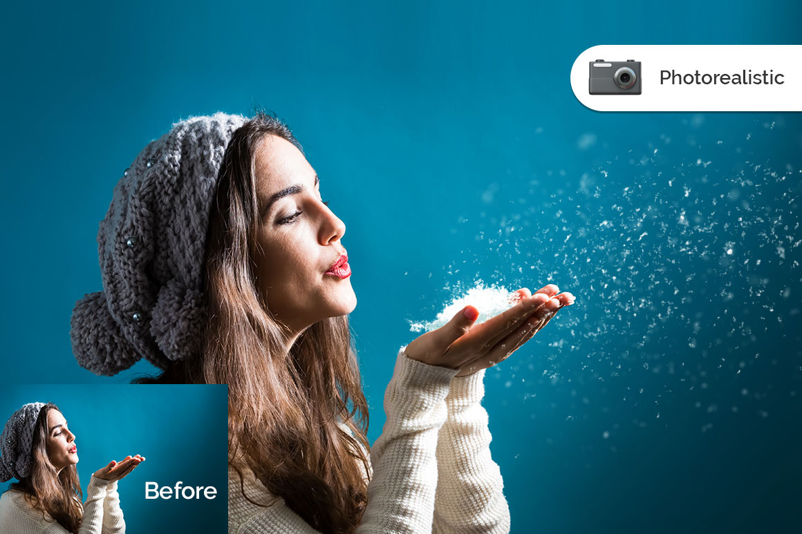 20 Blowing Snow Kisses Photo Overlays 20 Blowing Snow Kisses Photo Overlays
