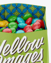 Matte Bag With Candies Mockup - Front View (High-Angle Shot)