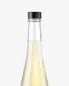 Clear Glass Bottle with White Wine Mockup