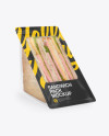 Sandwich Pack Mockup - Half Side View