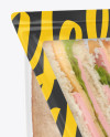 Sandwich Pack Mockup - Half Side View