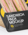 Sandwich Pack Mockup - Half Side View