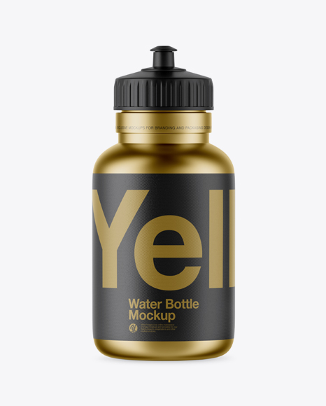 Metallic Sport Bottle Mockup Metallic Sport Bottle Mockup