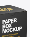 Paper Box Mockup - Half Side View