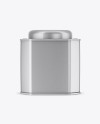 Metallic Octagonal Tin Box Mockup
