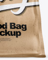 Kraft Paper Stand-up Food Bag Mockup - Hero Shot