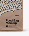 Kraft Stand-up Food Bag Mockup - Front View