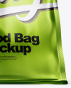 Matte Metallic Stand-up Food Bag Mockup - Hero Shot