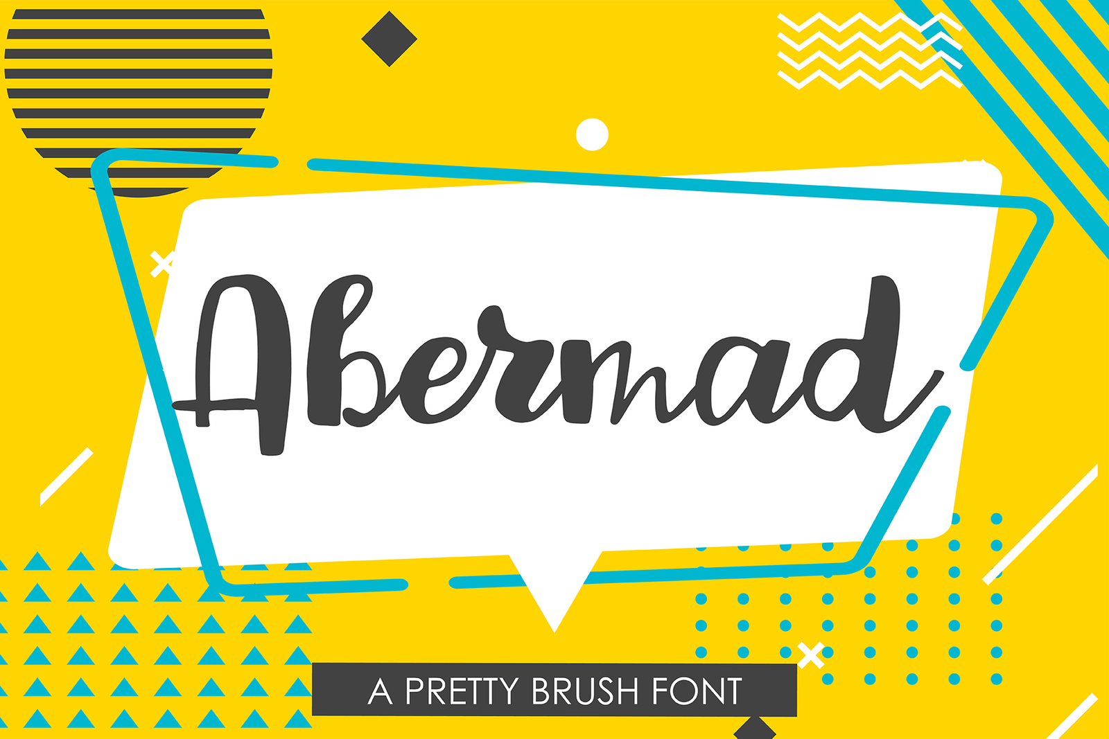 Abermad - brush font