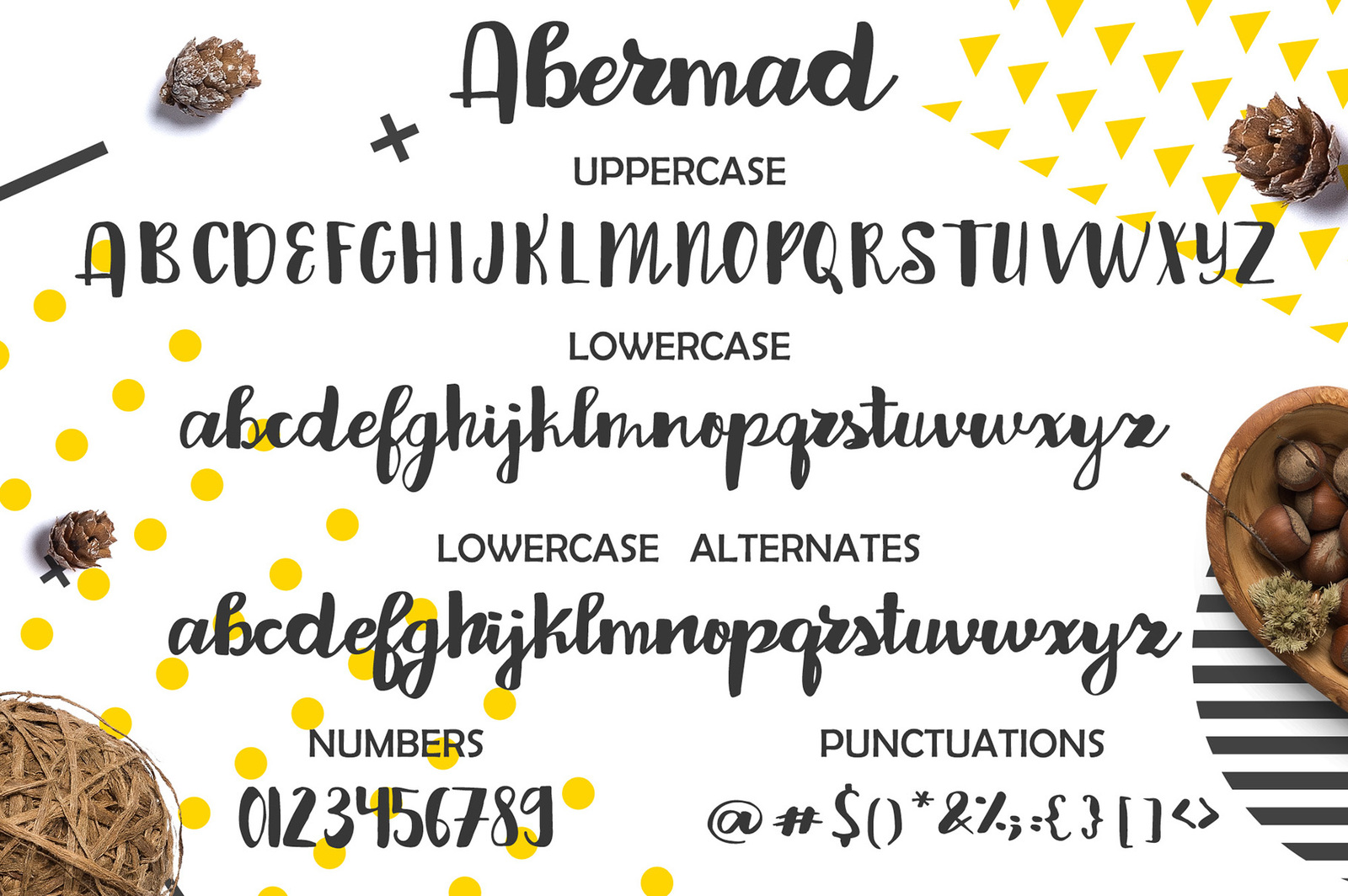 Abermad - brush font