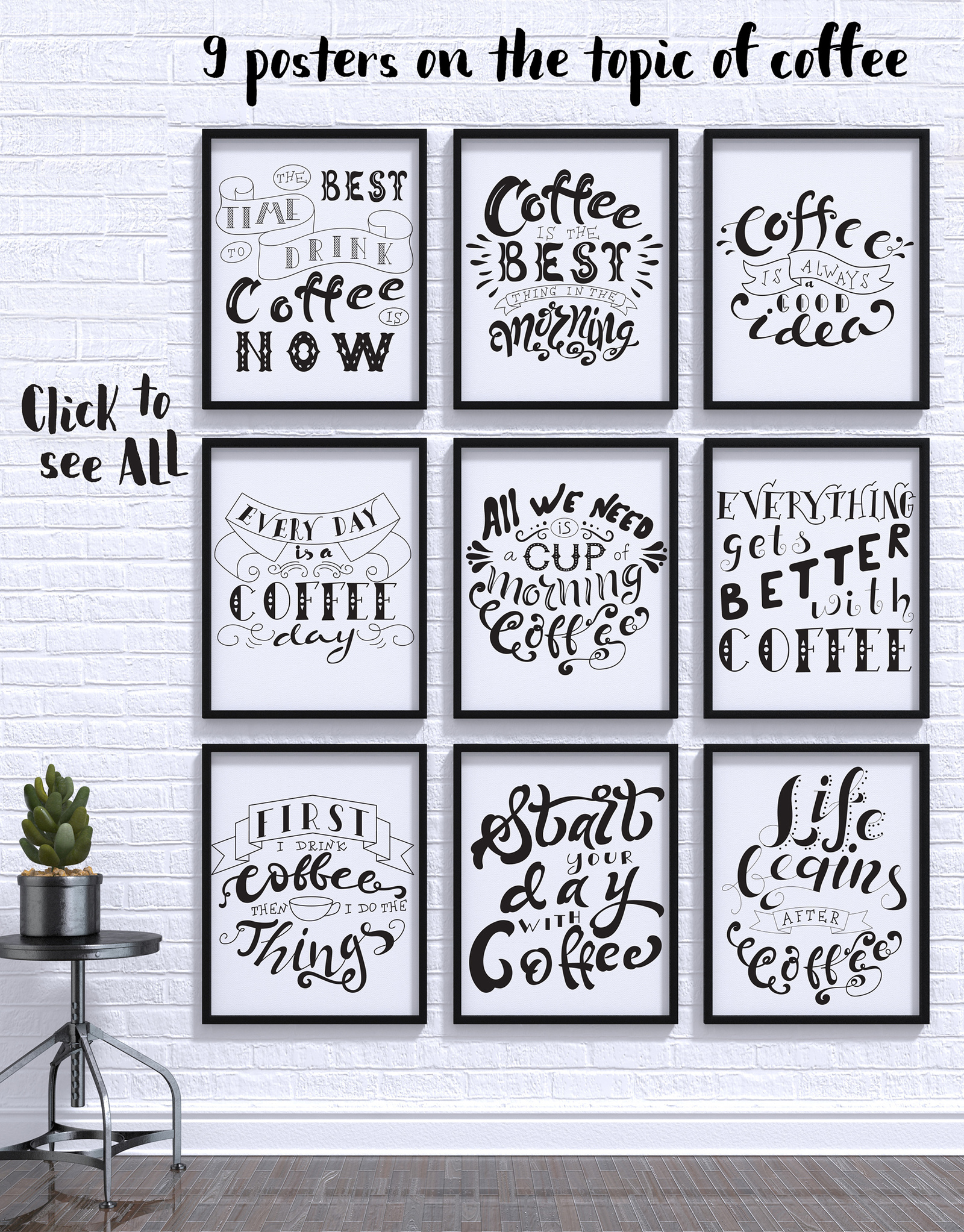 Coffee Lettering Pack Coffee Lettering Pack