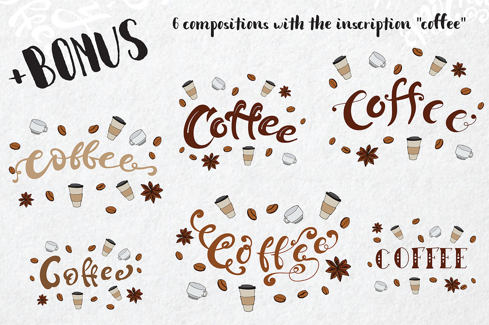 Coffee Lettering Pack Coffee Lettering Pack