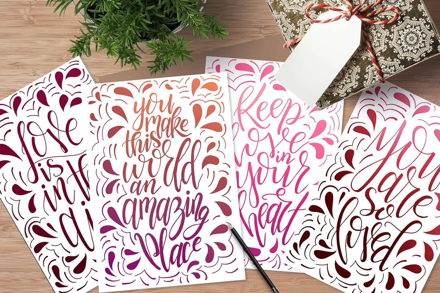 9 hand lettering Quotes about love