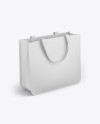 Shopping Bag Mockup - Half Side View (High-Angle Shot)