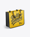 Shopping Bag Mockup - Half Side View (High-Angle Shot)