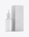 Matte Dropper Bottle W/ Kraft Box Mockup Matte Dropper Bottle W/ Kraft Box Mockup