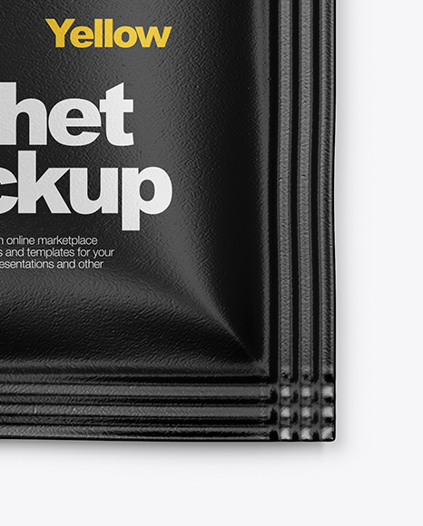 Textured Sachet Mockup