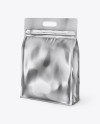 Metallic Stand-up Food Bag Mockup