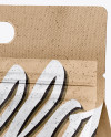 Kraft Paper Stand-up Food Bag Mockup