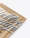Kraft Sachet Mockup - Half Side View
