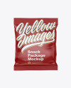 Matte Snack Bag Mockup - Front View