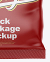 Matte Snack Bag Mockup - Front View