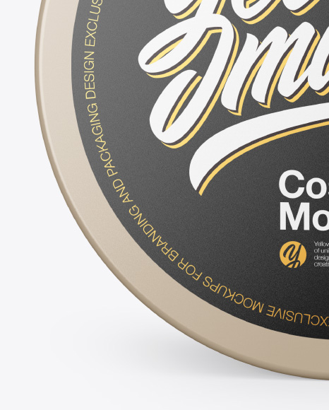 Cosmetic Jar Mockup - Front View