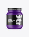 Matte Protein Jar Mockup Matte Protein Jar Mockup